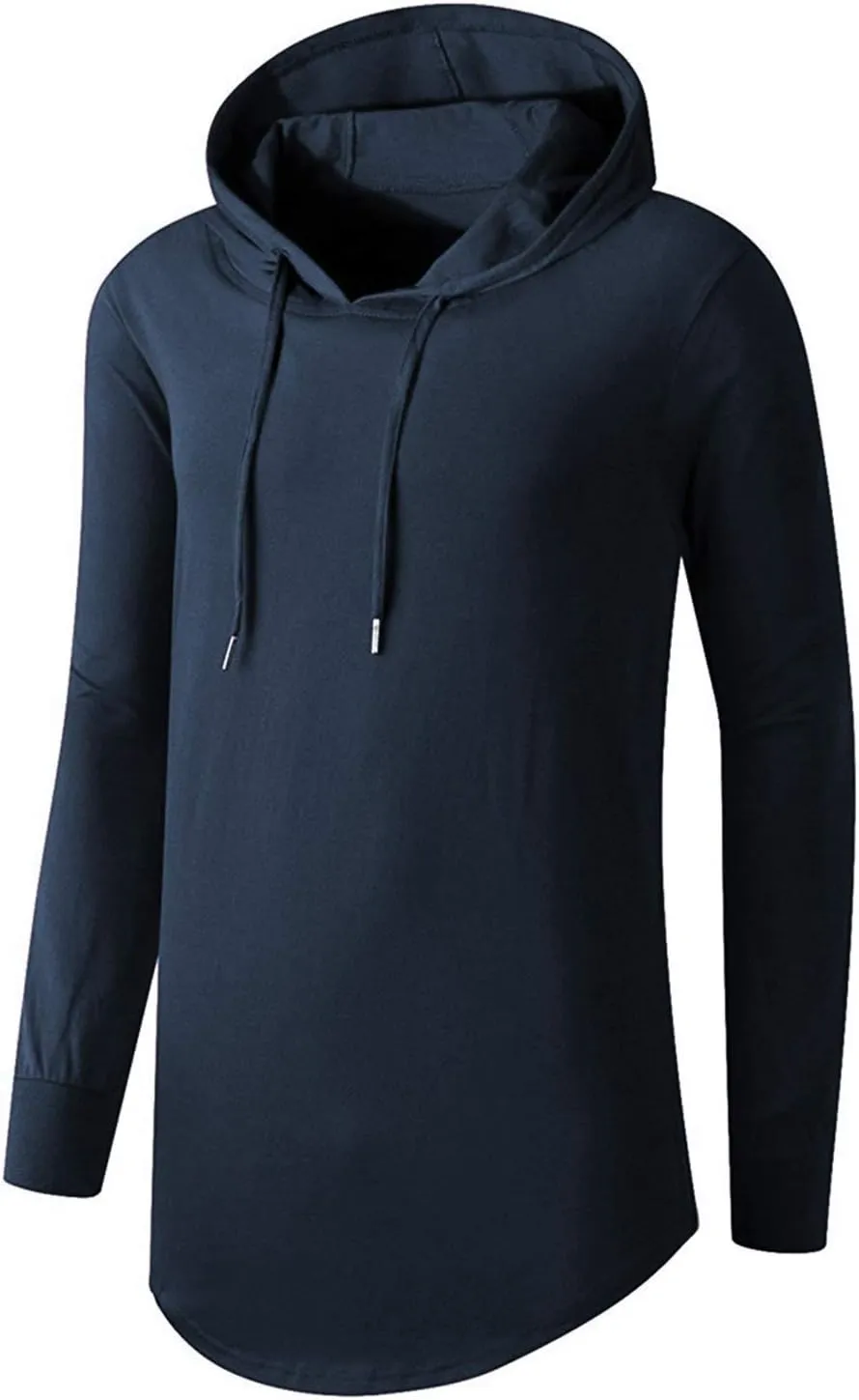 Aiyino Men's S-5X Long Sleeve Fashion Athletic Hoodies Sport Sweatshirt Hip Hop Pullover