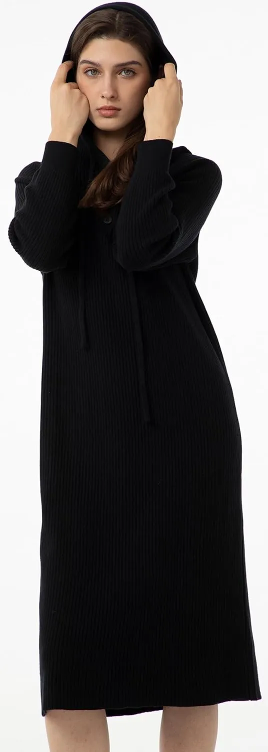 Babalet Women Sweater Dress Casual Long Sleeve Pullover Loose Oversized Hoodie Sweaters