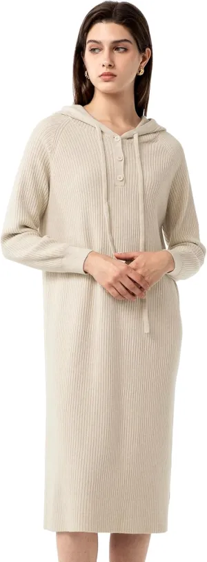 Babalet Women Sweater Dress Casual Long Sleeve Pullover Loose Oversized Hoodie Sweaters