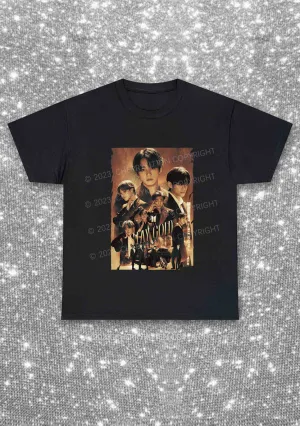 Bangtan Stay Gold Y2K Chunky Shirt Cherrykitten