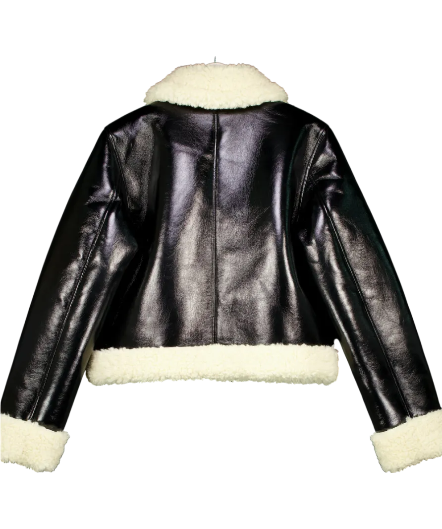 Lacademie Black By Marianna Corsica Faux Sherpa Jacket UK M