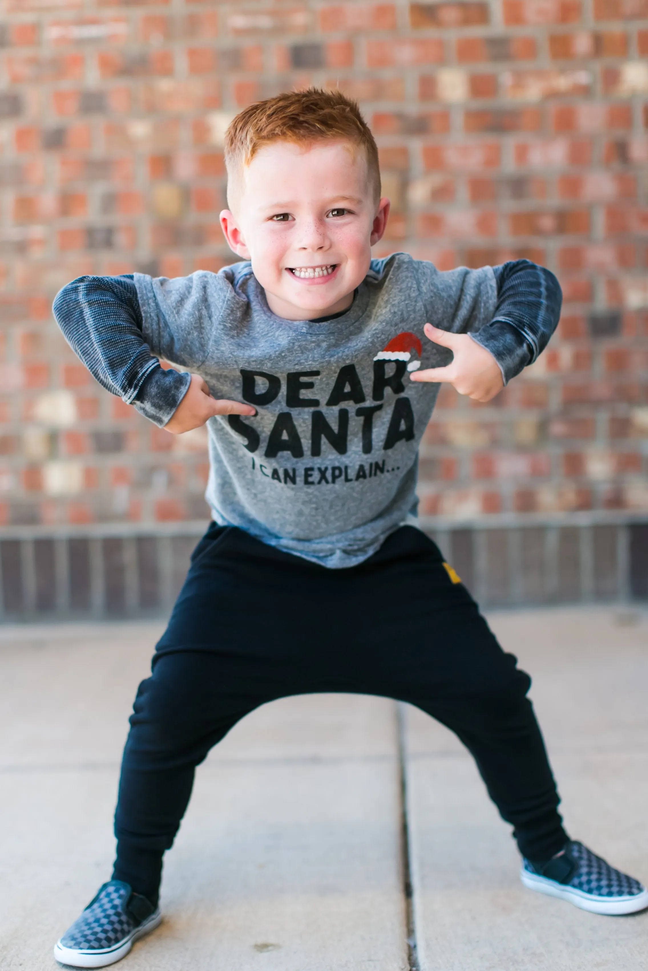 Mish Mish - Long Sleeve Thermal Shirt in Distressed Black