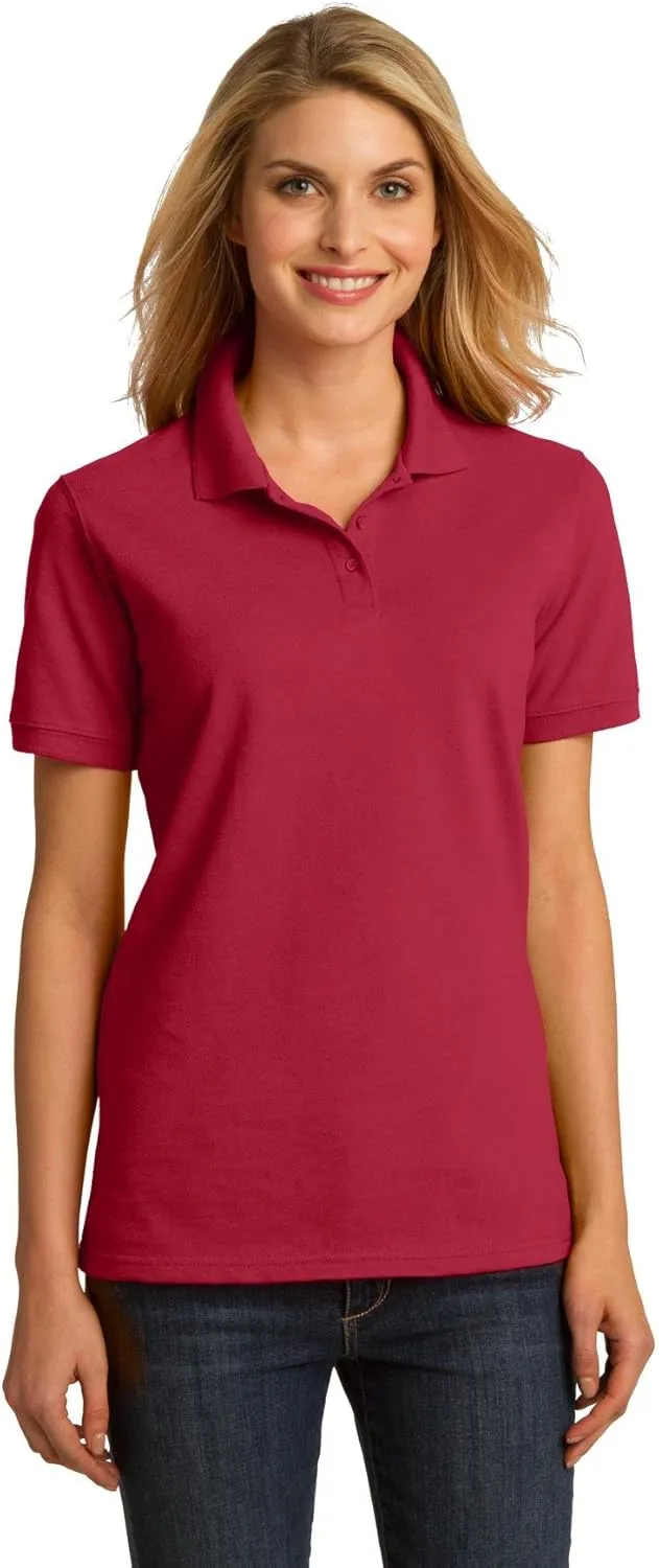Port & Company Women's Ring Spun Pique Polo