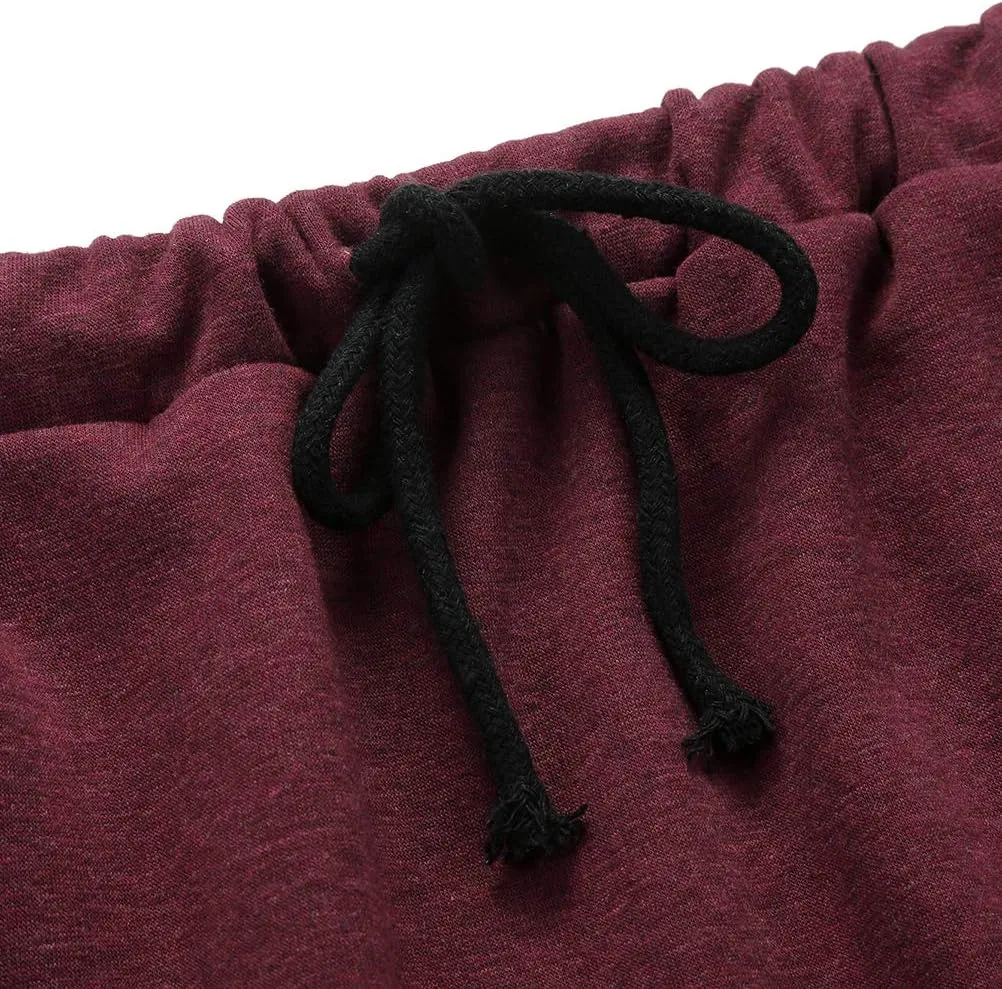 Ylingjun Womens Warm Fleece Lined Long Jersey Skirts Elastic Waist A Line Flared Winter Skirt